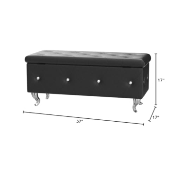 Elegant DKLGG Storage Ottoman Bench for Stylish Storage Solutions
