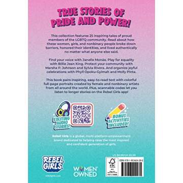 Discover the Heartwarming Stories of Self-Love and Unity in Rebel Girls Celebrate Pride: 25 Tales of...