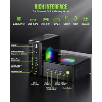 Powerful AMD Ryzen 9 Mini Gaming PC with 32GB RAM