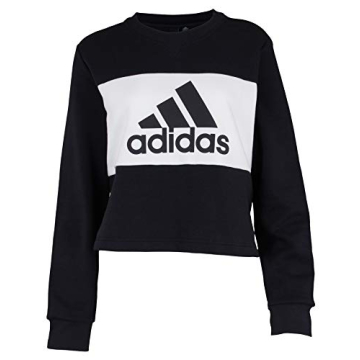 adidas Women's W PG Cropped Top Pullover Crew Sweater - Sustainable Style