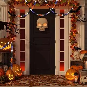 Qunclay 200 Pcs Halloween Wooden Beads for Crafts