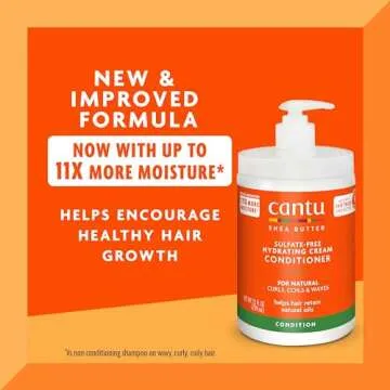 Cantu Sulfate-Free Hydrating Cream Conditioner with Shea Butter for Natural Hair, 25 fl oz