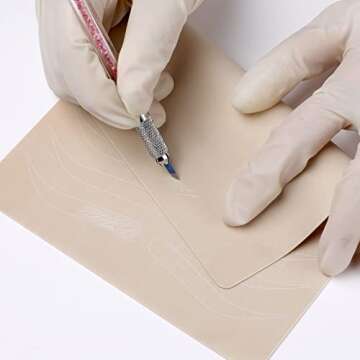 QUELLE Eyebrow Tattoo Skin 10 Pieces for Beginners