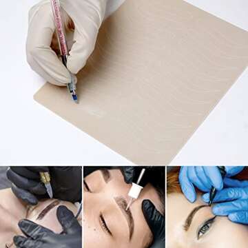 QUELLE Eyebrow Tattoo Skin 10 Pieces for Beginners