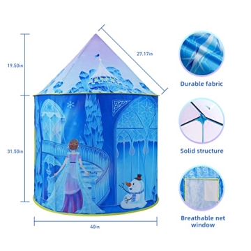 Cosone Frozen Princess Kids Play Tent for Ages 2-8