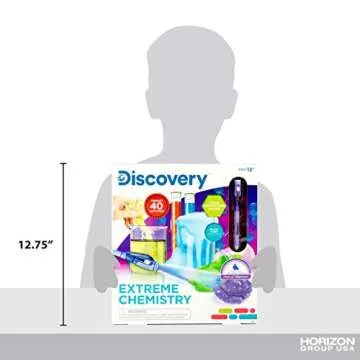 Discovery Extreme Chemistry STEM Science Kit, At-Home STEM Kits For Kids, Chemistry Experiments, Chemistry Activities for Birthday Parties, Sleepovers, Science Set For Kids Ages 8, 9, 10