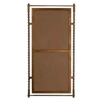 Creative Co-Op Cast Metal Framed Tall Wall Mirror, Antique Brass Finish