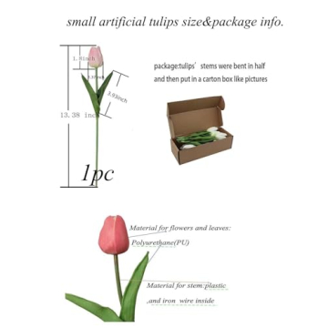 Lifelike ALIERSA Mini Tulip Bouquets for Home Decor