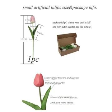 Lifelike ALIERSA Mini Tulip Bouquets for Home Decor