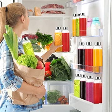 Luxfuel Reusable Glass Bottles 18 oz, Eco-Friendly Set