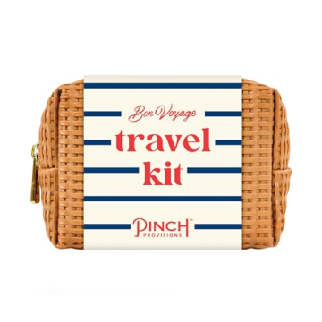 Pinch Provisions Bon Voyage Travel Kit, Includes 18 Must-Have Emergency Essential Items for Travelin...