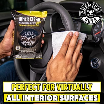 Chemical Guys InnerClean Interior Quick Detailer Wipes 50 Pack