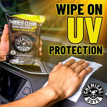Chemical Guys InnerClean Interior Quick Detailer Wipes 50 Pack