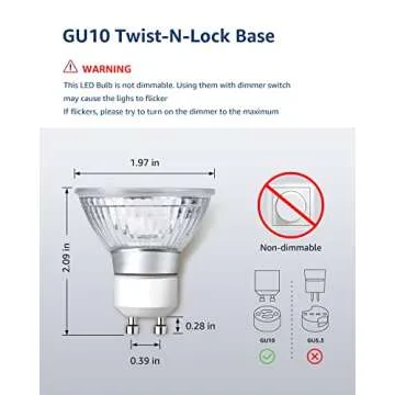 LE GU10 LED Light Bulbs - Energy Saving 5000K Daylight