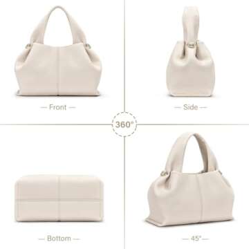 Oscaurt Chic Dumpling Cloud Bag: Trendy PU Leather Shoulder Tote