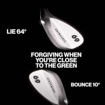 69 Degree Golf Wedge Golf Club, Sand Wedge Pitching Wedge, Lob Flop Wedge for Men, Pitching Wedge for Men - (Right Hand)