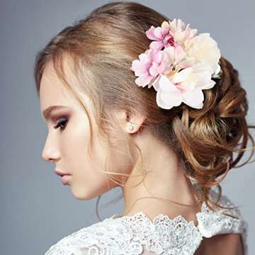 BBTO 21 Pcs Flower Hair Clips | Rose Barrettes for Women | Versatile Floral Accessories