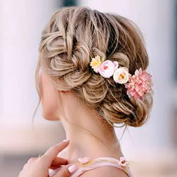 BBTO 21 Pcs Floral Hair Clips for Women - Stylish Accessories