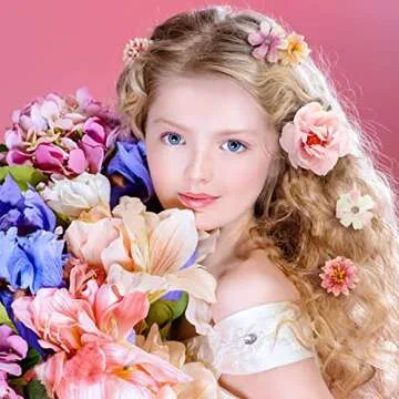 BBTO 21 Pcs Floral Hair Clips for Women - Stylish Accessories