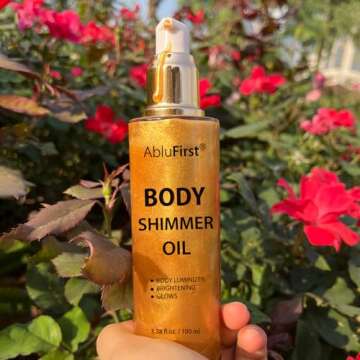 AbluFirst Shimmer Body Oil - 100ml Summer Glow Illuminator