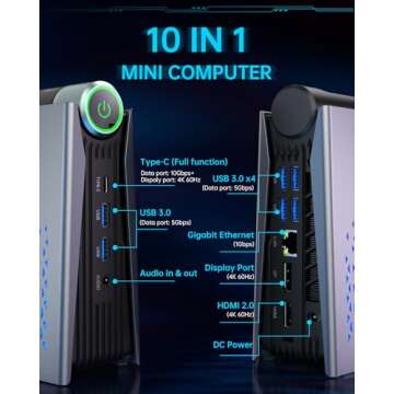 ACEMAGICIAN [Gaming PC Ryzen Mini PC, AMD Ryzen 7 Pro 5875U 16GB DDR4 512GB NVME SSD Mini Desktop Computer,11 Pro Mini PC Gaming[WiFi6/BT5.2] [4K UHD/RGB Lights/3 Adjustable Mode]