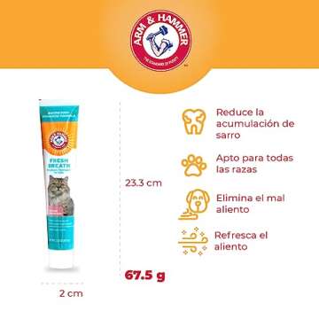 Arm & Hammer Cat Dental Kit for Kittens with Tuna Flavor
