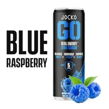 Jocko Fuel Blue Raspberry Energy Drink 12 Pack