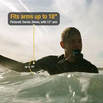 Ho Stevie! Armband Leash for GoPro Cameras and Mouth Mounts - Capture POV Videos - Don't Lose Your GoPro - Clear View with Coiled Leash