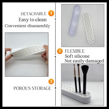 TANG SONG Silicone Makeup Brush Holder - 2 Pack