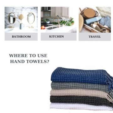 MyAprils Turkish Waffle Towels - 100% Cotton & Versatile Use