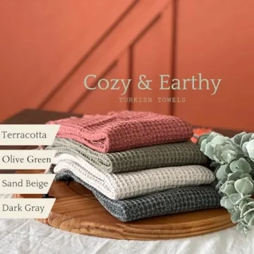 MyAprils Turkish Waffle Towels - 100% Cotton & Versatile Use