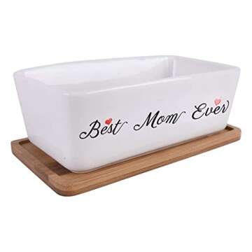 Vencer Mom's Present - Best Mom Ever - Mother's Present - Cute Planter - Present for Mom - Funny Mother's Present,VF-158