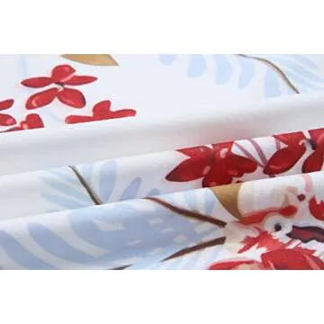 ECOWISH Womens V-Neck Spaghetti Strap Bowknot Backless Sleeveless Lace Mini Swing Skater Dress 594 White Small