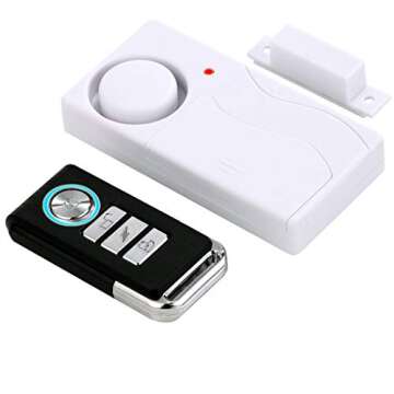 HENDUN Wireless Remote Door Alarm, Windows Open Alarms,Magnetic Security Sensor, Pool Door Alarm for...