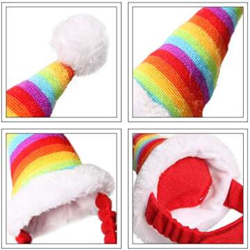 Rypet 4 PCS Guinea Pig Costume - Pet Hat and Scarf Set