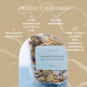 Herbal Sitz Bath Soak for Postpartum Relief - Organic