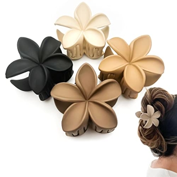 Luvearo Nonslip Matte Flower Hair Clips for Women - Durable & Stylish