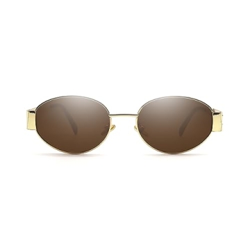 Trendy Retro Oval Sunglasses for Women - Stylish & Chic Fashion