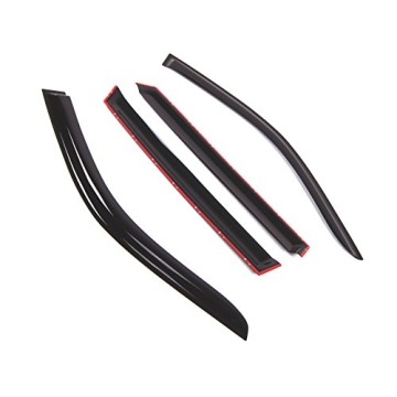 Tuningpros WD2-782 Dark Smoke Window Visor Set for BMW X5 (2014-2016)