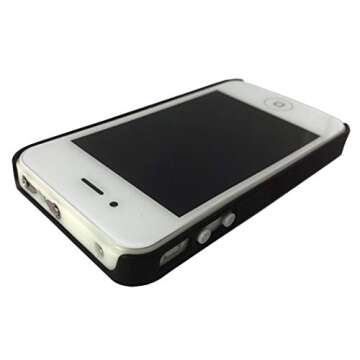 Terminator SGCPM-89 BV Smart Cell Phone Stun Gun - Heavy Duty Rechargeable with LED Flashlight (White Black)