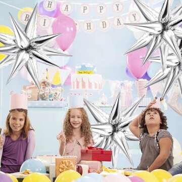 Stunning NOVWANG 72 Pcs Star Foil Balloons for Parties
