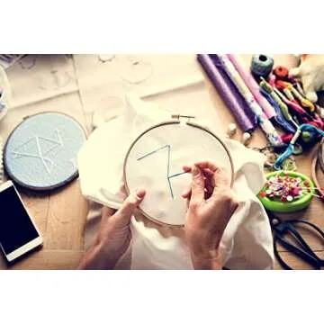 ZHAOER Embroidery Hoops - 12 Bamboo Craft Hoops Set