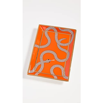 Jonathan Adler Eden Rectangular Tray in Vibrant Orange