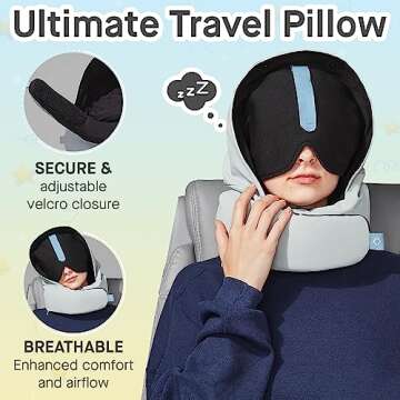 PLUTO POD Premium Travel Neck Pillow for Ultimate Comfort