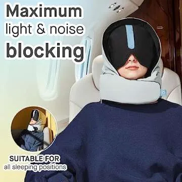 PLUTO POD Premium Travel Neck Pillow for Ultimate Comfort