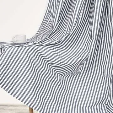 Cotton Linen Rustic Button Bohemian Curtains for Home