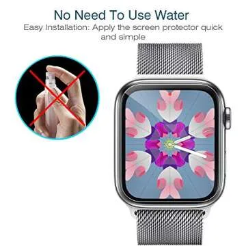 LK [6 Pack] Screen Protector for Apple Watch 40mm SE/Series 4/5/6 and Apple Watch 38mm Series 3/2/1- Bubble-Free Scratch-resistant iWatch 38mm/40mm Flexible TPU Clear Film (UF-001)