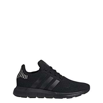 adidas Women's Swift Run Shoes, Black/Black/Black, 5.5