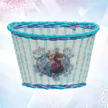 Frozen Kids' Bike Basket and Streamers for Young Cyclists