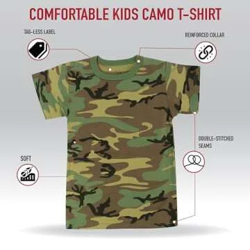 Rothco Kids Camo T-Shirts - Stylish & Comfortable for Outdoor Fun